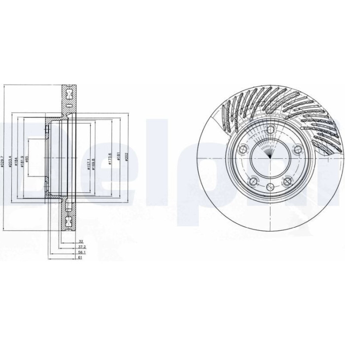 Bremsscheibe BG9949 Bremsscheibe BG9949