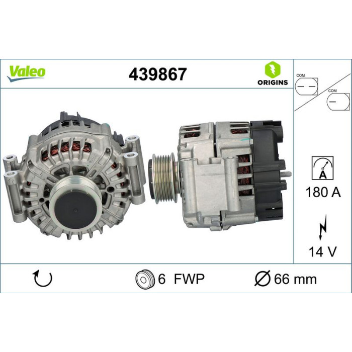 Valeo 439867 Generator ORIGINS - NEW O.E. TECHNOLOGIE
