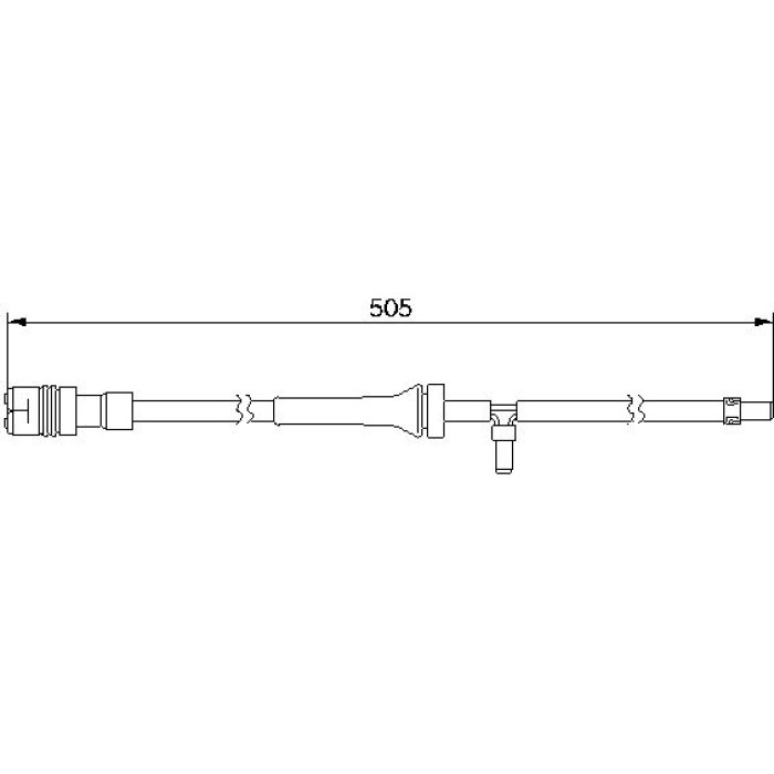 BOSCH 1 987 474 997 Warnkontakt, Bremsbelagverschleiß BOSCH 1 987 474 997 Warnkontakt, Bremsbelagverschleiß