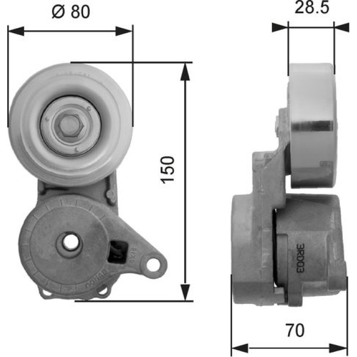 Riemenspanner, Keilrippenriemen T38413 Riemenspanner, Keilrippenriemen T38413