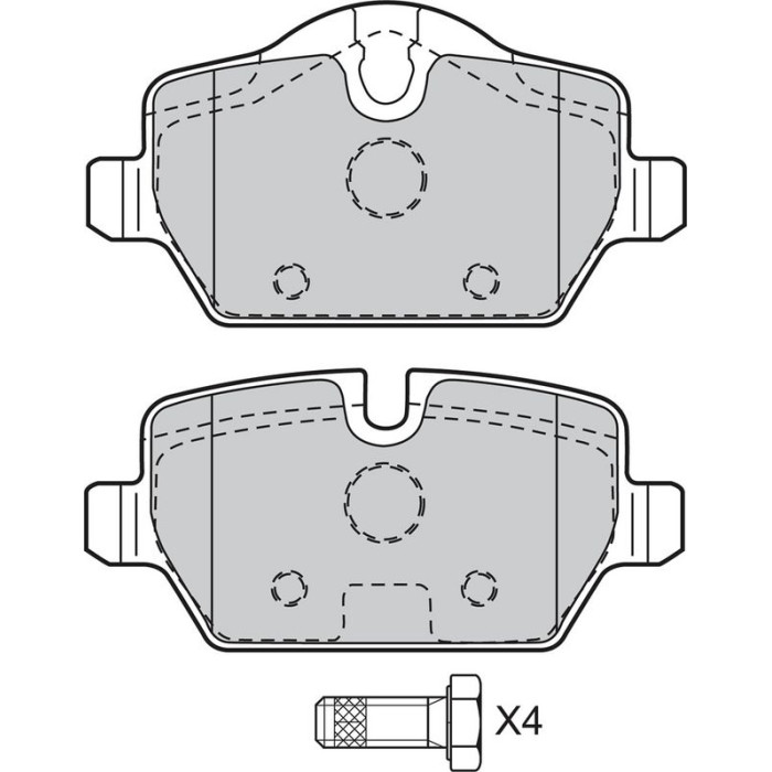 Valeo 598701 Bremsbelagsatz, Scheibenbremse Valeo 598701 Bremsbelagsatz, Scheibenbremse