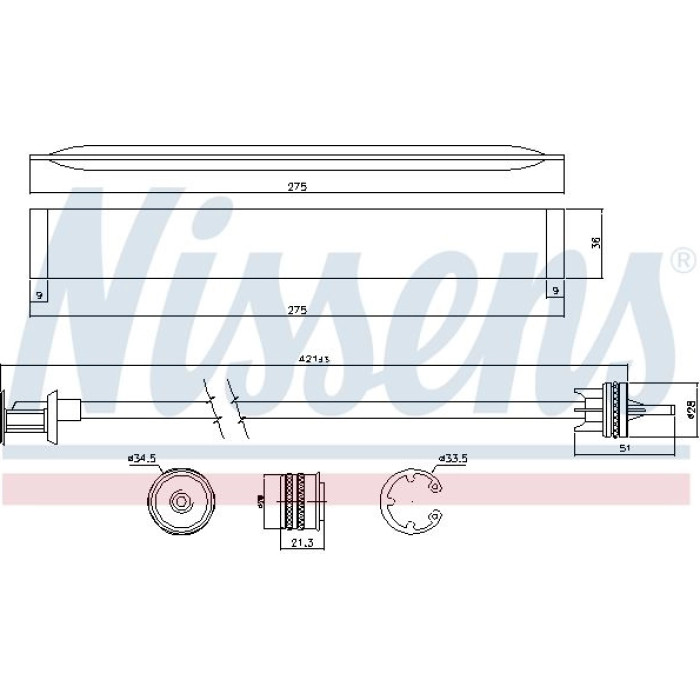 Nissens 95577 Trockner, Klimaanlage