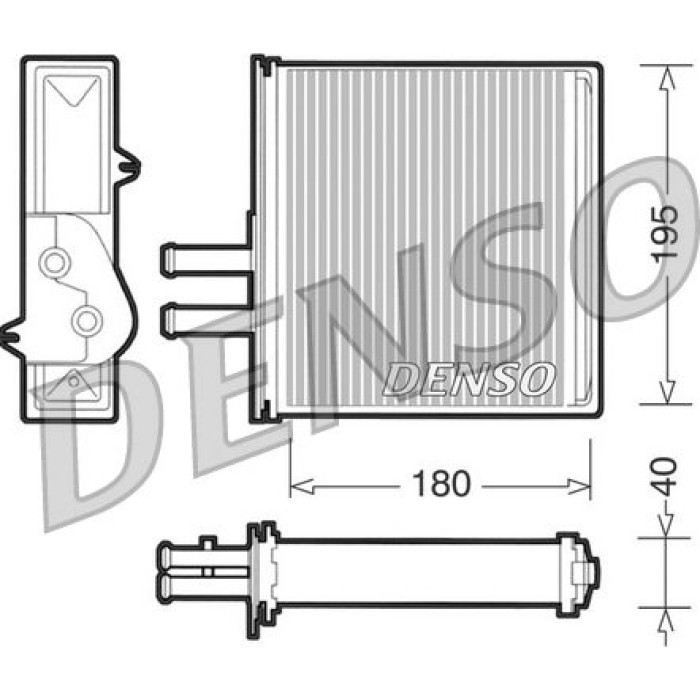 Denso DRR09060 Wärmetauscher, Innenraumheizung Denso DRR09060 Wärmetauscher, Innenraumheizung