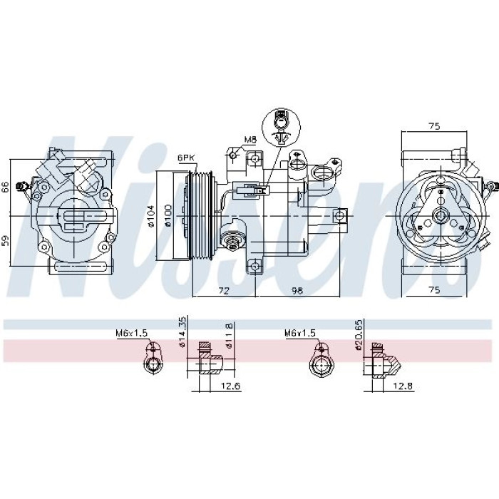 Nissens 89399 Kompressor, Klimaanlage FIRST FIT Nissens 89399 Kompressor, Klimaanlage FIRST FIT