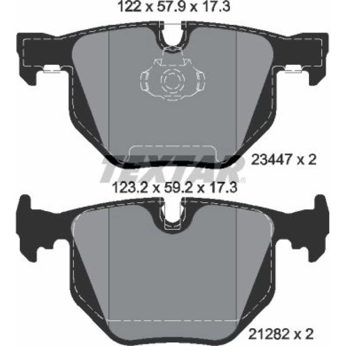 Textar 2344702 Bremsbelagsatz, Scheibenbremse Q+ Textar 2344702 Bremsbelagsatz, Scheibenbremse Q+