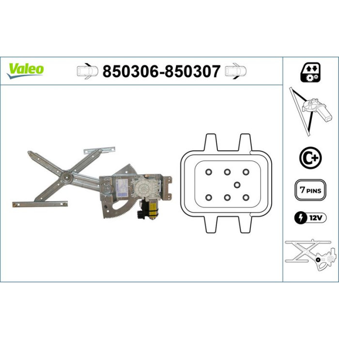 Valeo 850307 Fensterheber Valeo 850307 Fensterheber