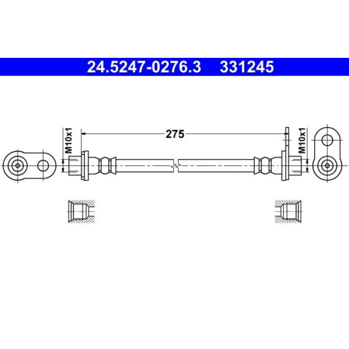 ATE 24.5247-0276.3 Bremsschlauch