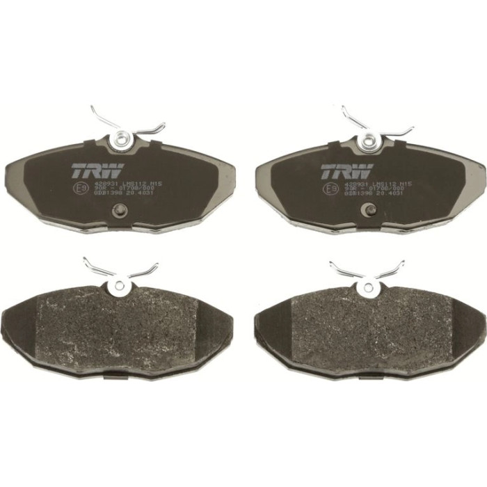 TRW GDB1398 Bremsbelagsatz, Scheibenbremse COTEC