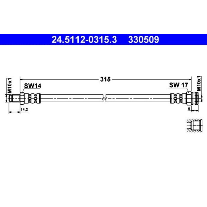 ATE 24.5112-0315.3 Bremsschlauch