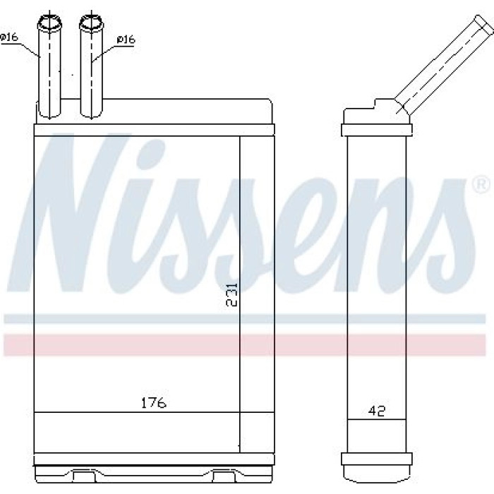 Nissens 73642 Wärmetauscher, Innenraumheizung Nissens 73642 Wärmetauscher, Innenraumheizung