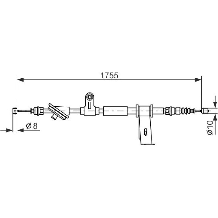 BOSCH 1 987 477 111 Seilzug, Feststellbremse