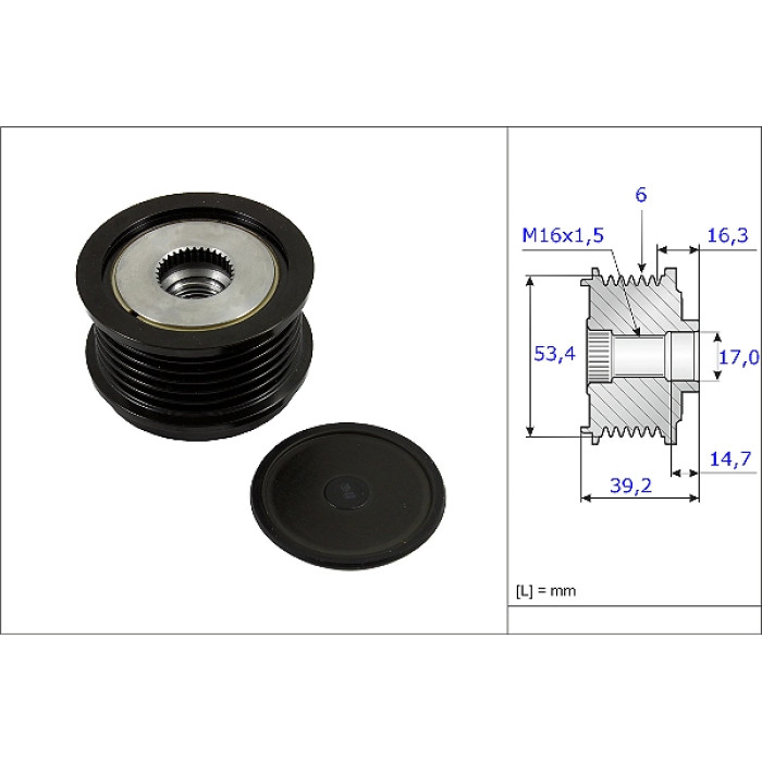 INA 535 0236 10 Generatorfreilauf