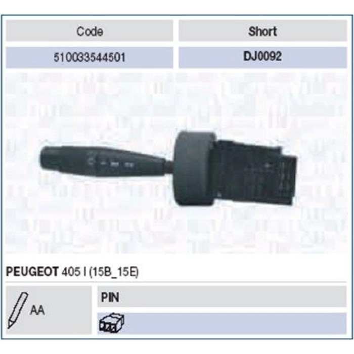 Magneti Marelli 510033544501 Lenkstockschalter