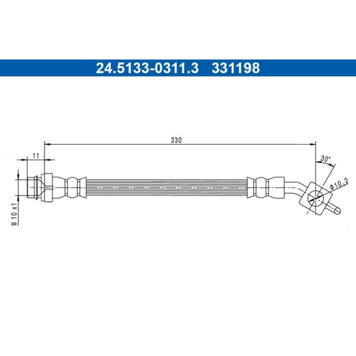 ATE 24.5133-0311.3 Bremsschlauch