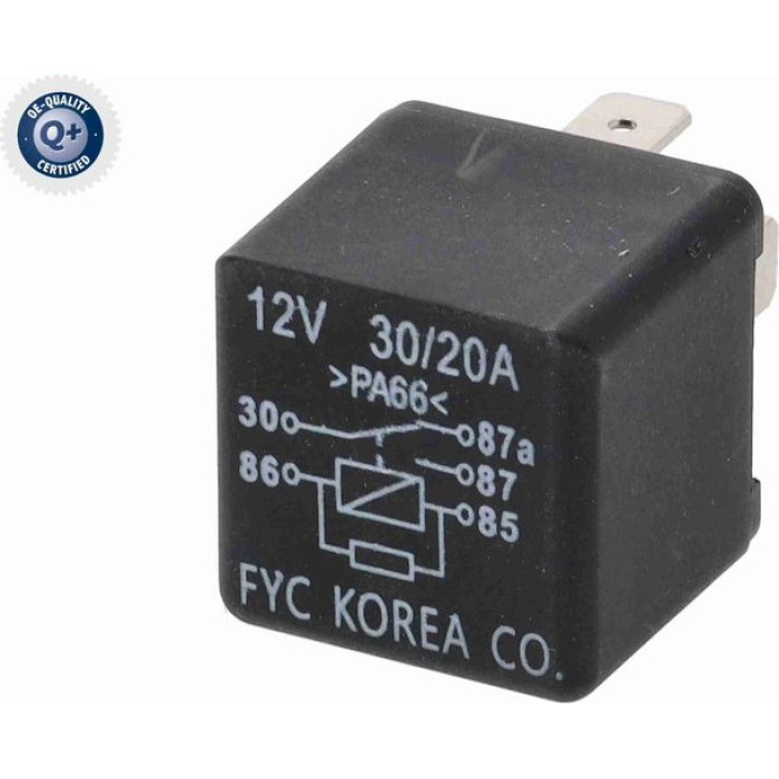 Vemo V30-71-0036 Relais, Kraftstoffpumpe Q+, Erstausrüsterqualität