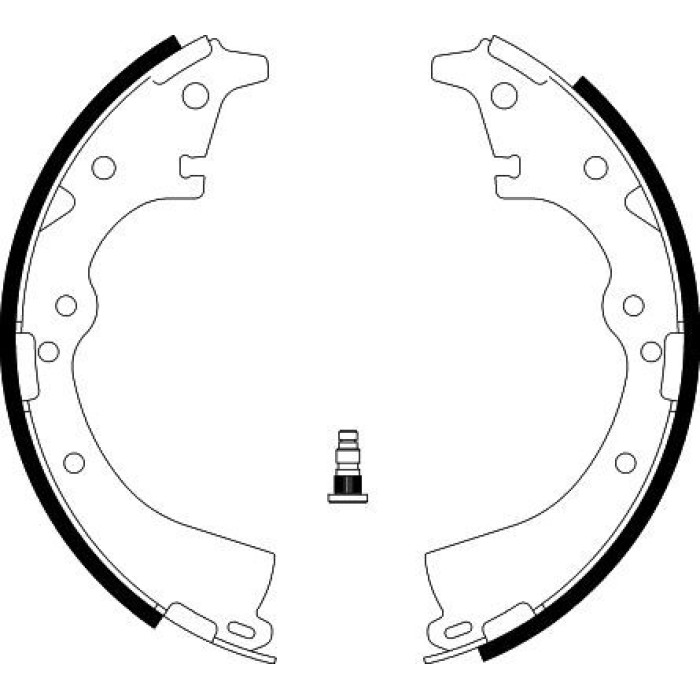 Hella 8DB 355 002-201 Bremsbackensatz Hella 8DB 355 002-201 Bremsbackensatz
