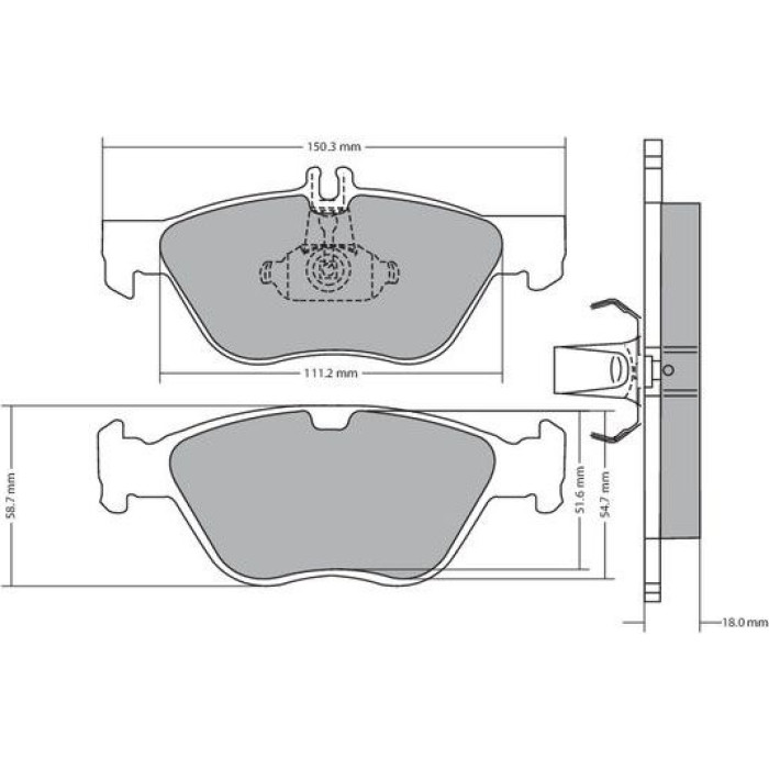 Metzger 1170065 Bremsbelagsatz, Scheibenbremse Metzger 1170065 Bremsbelagsatz, Scheibenbremse