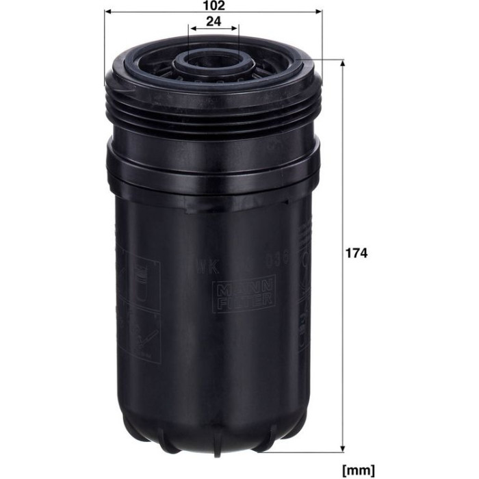 Mann-Filter WK 10 036 Kraftstofffilter Mann-Filter WK 10 036 Kraftstofffilter