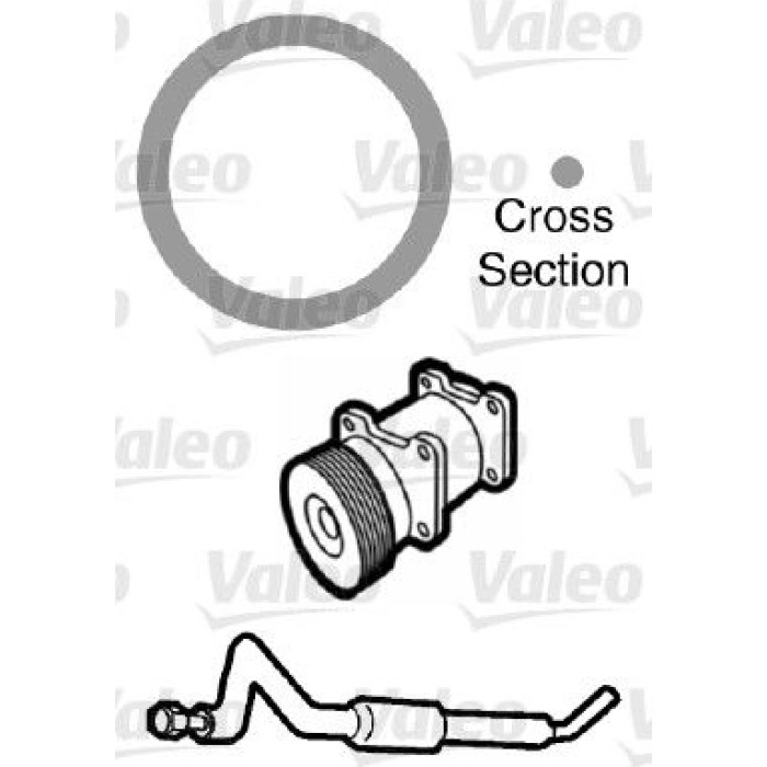 Valeo 509736 Dichtung, Kühlmittelrohrleitung