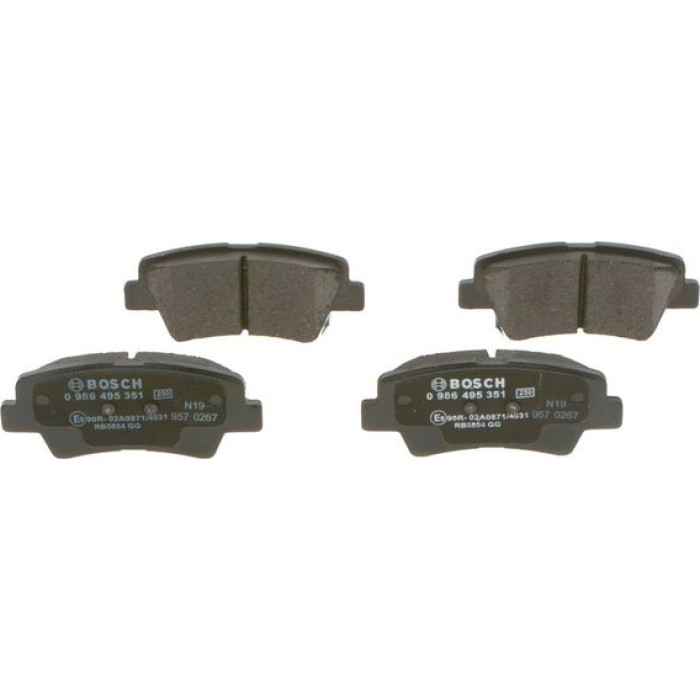 BOSCH 0 986 495 351 Bremsbelagsatz, Scheibenbremse BOSCH 0 986 495 351 Bremsbelagsatz, Scheibenbremse