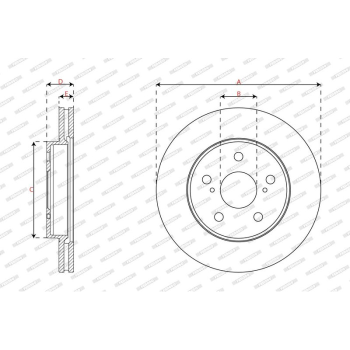 Ferodo DDF3029C Bremsscheibe PREMIER Ferodo DDF3029C Bremsscheibe PREMIER