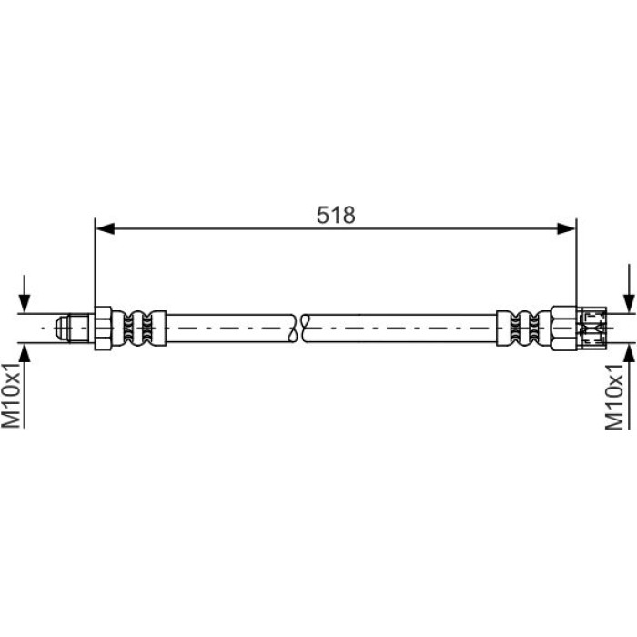 BOSCH 1 987 481 007 Bremsschlauch