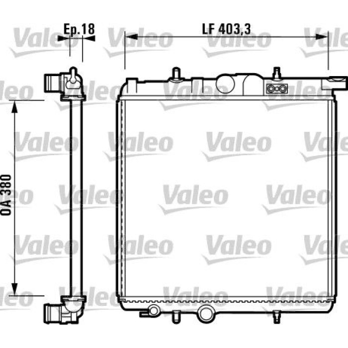 Valeo 732885 Kühler, Motorkühlung Valeo 732885 Kühler, Motorkühlung