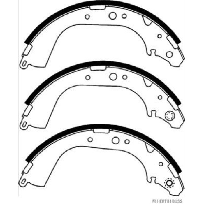 Herth+Buss Jakoparts J3502039 Bremsbackensatz Herth+Buss Jakoparts J3502039 Bremsbackensatz