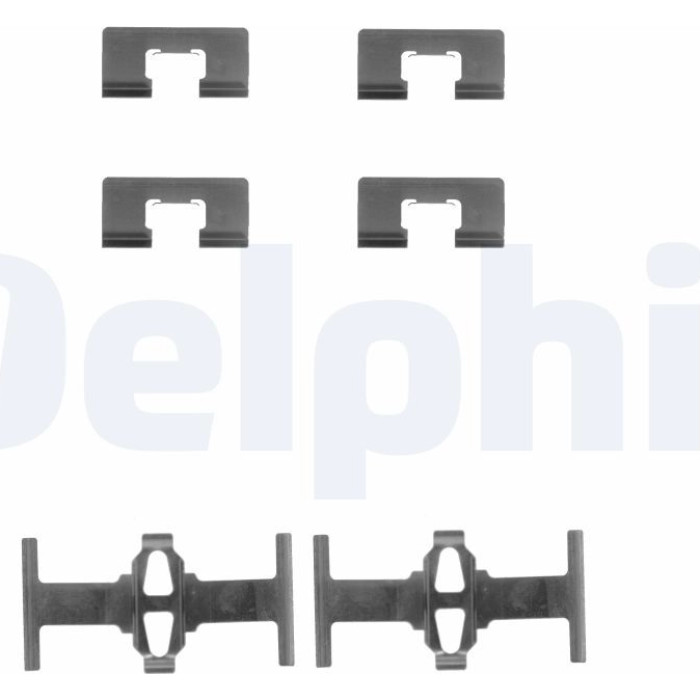 Delphi LX0197 Zubehörsatz, Scheibenbremsbelag Delphi LX0197 Zubehörsatz, Scheibenbremsbelag