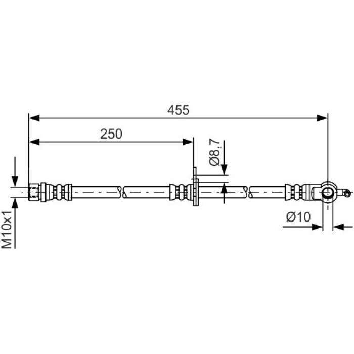 BOSCH 1 987 481 389 Bremsschlauch BOSCH 1 987 481 389 Bremsschlauch