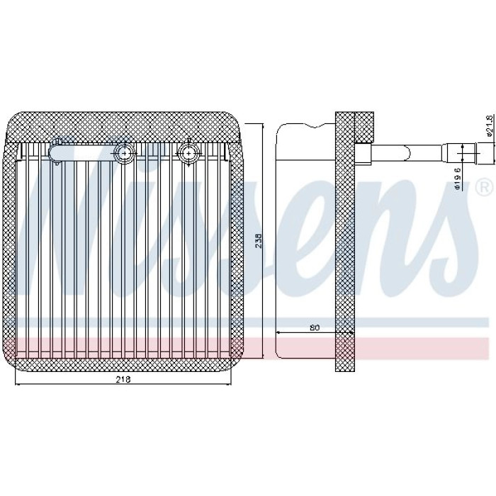 Nissens 92193 Verdampfer, Klimaanlage Nissens 92193 Verdampfer, Klimaanlage