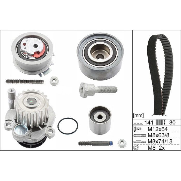 INA 530 0463 30 Wasserpumpe + Zahnriemensatz INA 530 0463 30 Wasserpumpe + Zahnriemensatz
