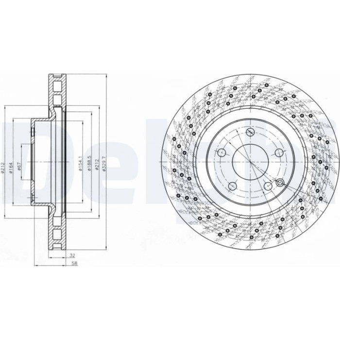 Delphi BG3883 Bremsscheibe Delphi BG3883 Bremsscheibe