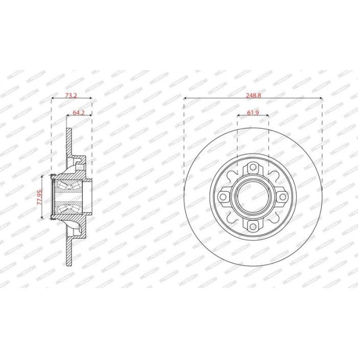 Bremsscheibe DDF1695-1 Bremsscheibe DDF1695-1