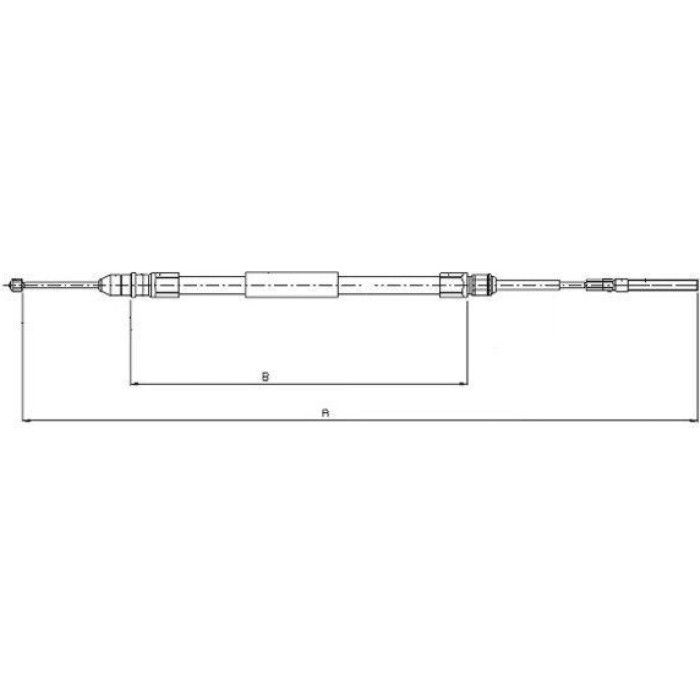 Textar 44008800 Seilzug, Feststellbremse