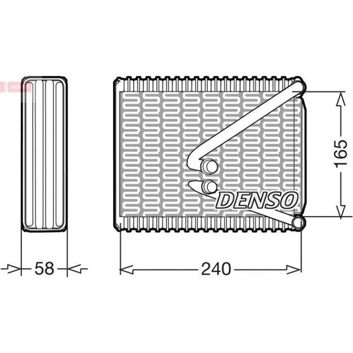 Denso DEV09017 Verdampfer, Klimaanlage Denso DEV09017 Verdampfer, Klimaanlage