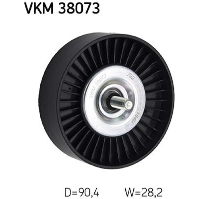 SKF VKM 38073 Umlenkrolle/Führungsrolle, Keilrippenriemen