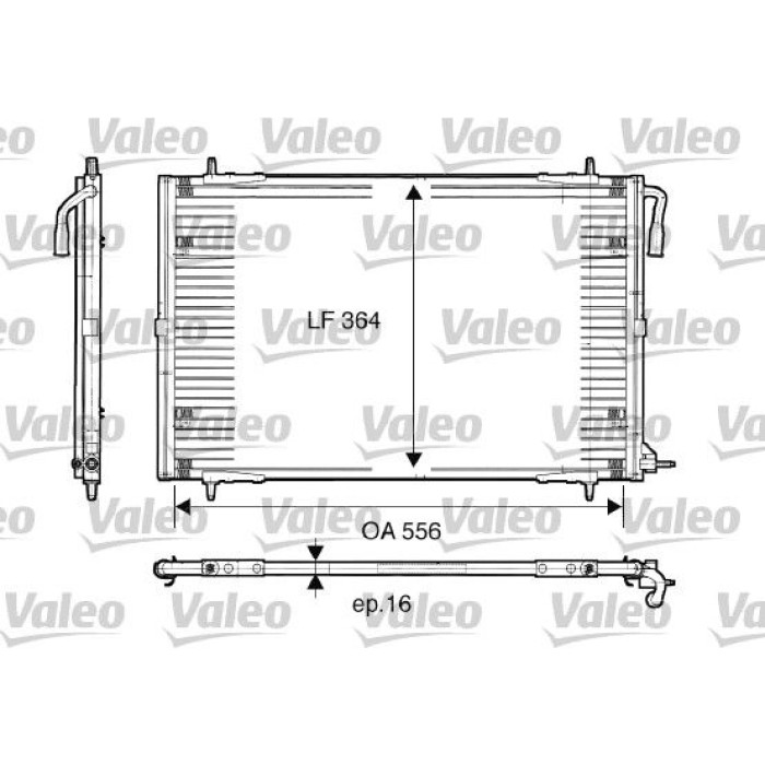Valeo 817283 Kondensator, Klimaanlage