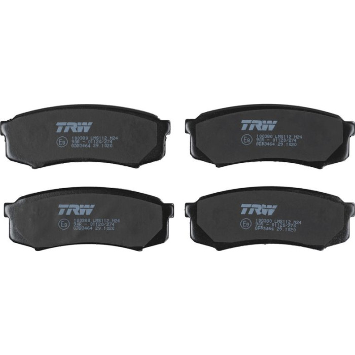 TRW GDB3464 Bremsbelagsatz, Scheibenbremse COTEC TRW GDB3464 Bremsbelagsatz, Scheibenbremse COTEC