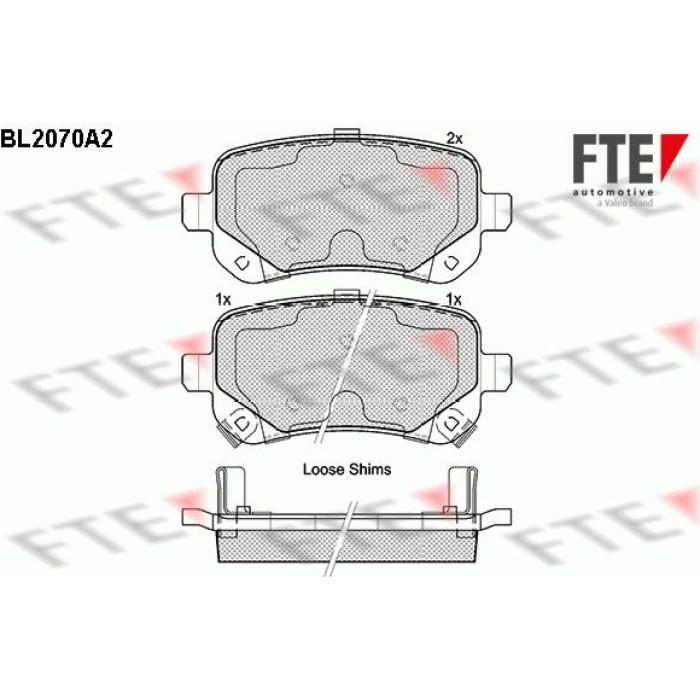 FTE 9010654 Bremsbelagsatz, Scheibenbremse FTE 9010654 Bremsbelagsatz, Scheibenbremse