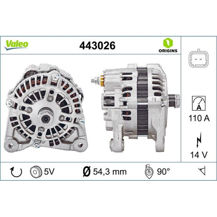 Valeo 443026 Generator ORIGINS