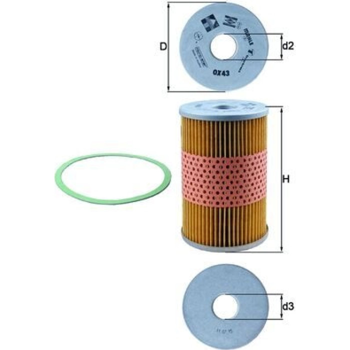 Knecht OX 43D Ölfilter Knecht OX 43D Ölfilter