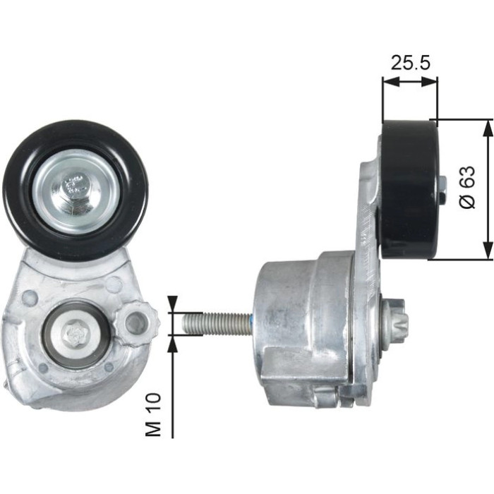 Gates T39160 Spannrolle, Keilrippenriemen DriveAlign™