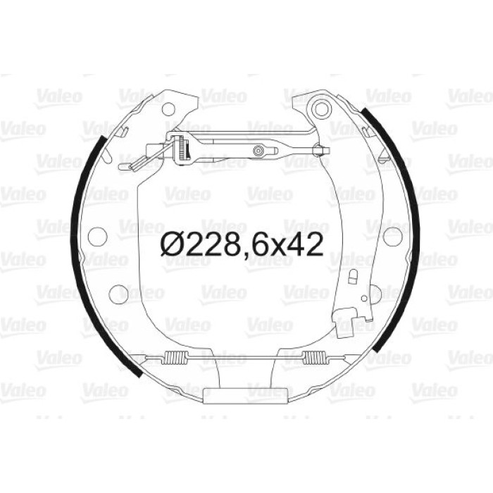 Valeo 554710 Bremsbackensatz Valeo 554710 Bremsbackensatz