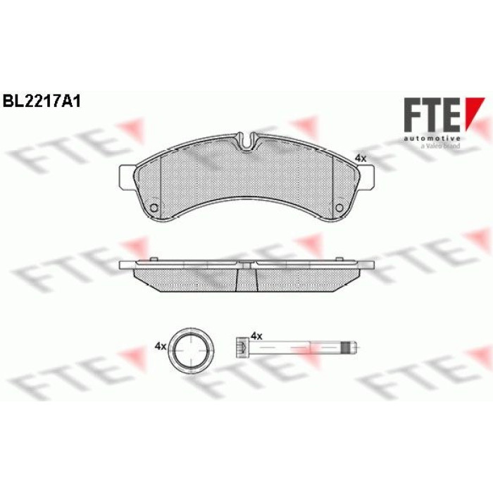 FTE 9500003 Bremsbelagsatz, Scheibenbremse FTE 9500003 Bremsbelagsatz, Scheibenbremse