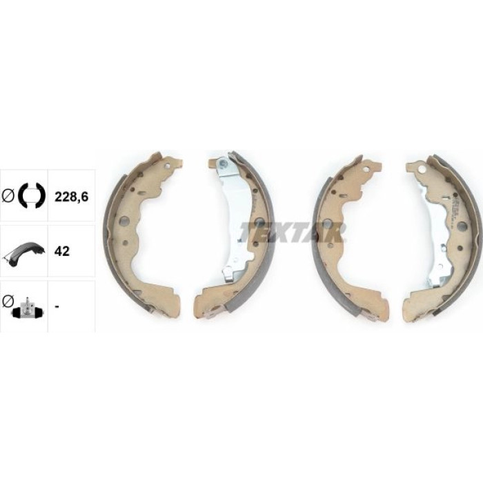 Textar 91069300 Bremsbackensatz Textar 91069300 Bremsbackensatz