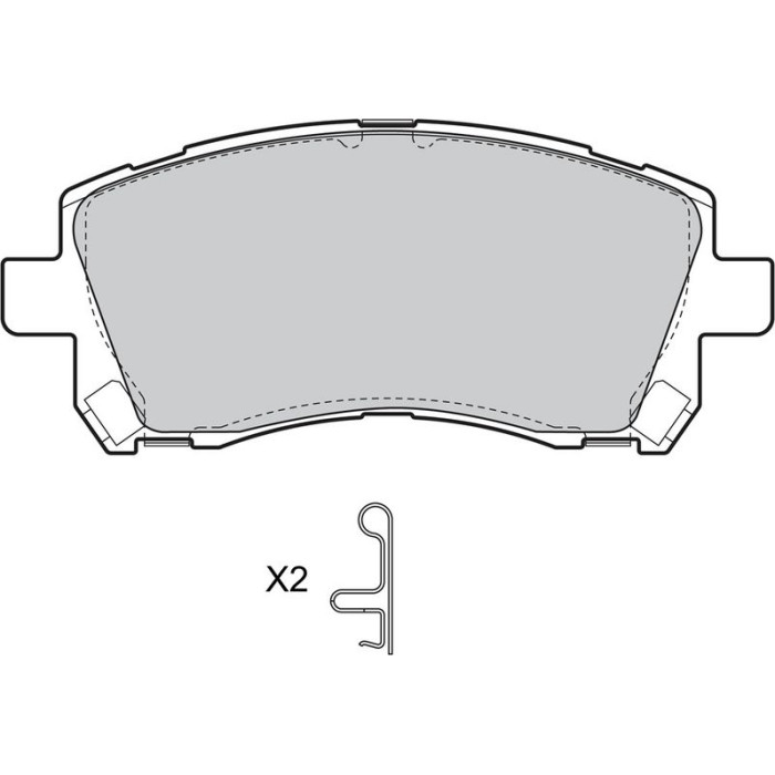 Valeo 598530 Bremsbelagsatz, Scheibenbremse Valeo 598530 Bremsbelagsatz, Scheibenbremse