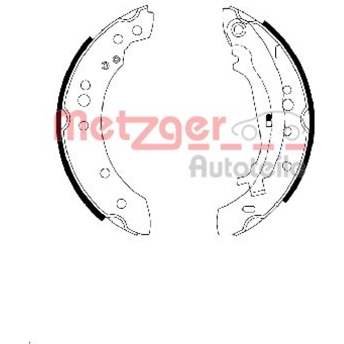 Metzger MG 108 Bremsbackensatz Metzger MG 108 Bremsbackensatz