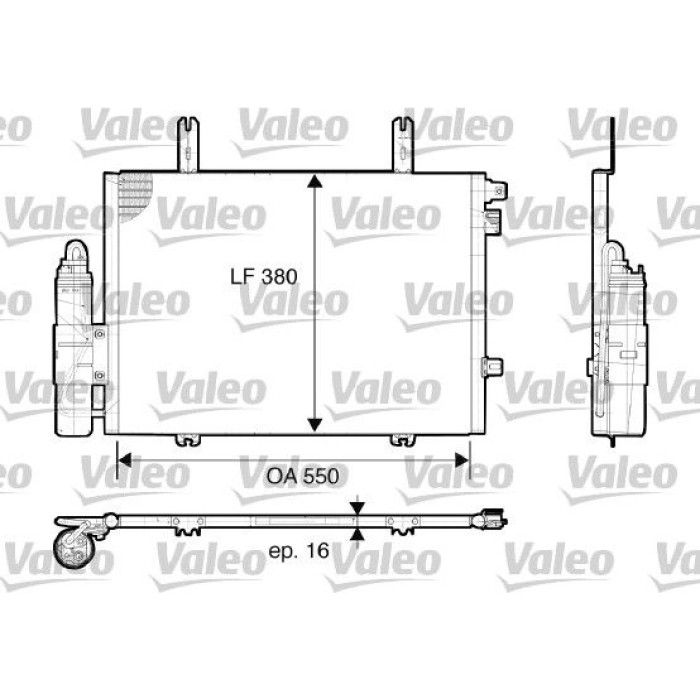 Valeo 817662 Kondensator, Klimaanlage