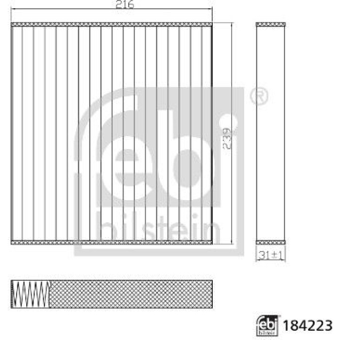 FEBI BILSTEIN 184223 Innenraumfilter